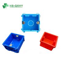 China Blue PVC Conduit Fitting Electric Wire Switch Box For Conduit Made Of 100% Material for sale