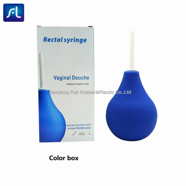 Quality Black and Blue Durable Rubber Bulb, Enema injection,Bladder irrigation,Douche for sale