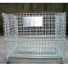 China Galvanized Mesh Storage Cage Wire Mesh Container 4.8-6.0mm Wire Dia factory