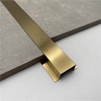 China Furniture Mirror Trim Stainless Steel U Shape Profile Metal Tile Edge Trim factory