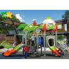 China Entertaiment Park Outdoor Play Equipment Plastic Embankment Slide Small Combination Customized factory
