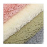 China YARN DYED Plush Fabric for Soft Toys and Blankets 100% Polyester 20mm Pile Length factory