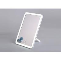 China Folding Plastic Magnifying Mirror , Stepless Dimming Touch Sensor LED Vanity Mirror for sale