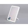 China Folding Plastic Magnifying Mirror , Stepless Dimming Touch Sensor LED Vanity Mirror factory
