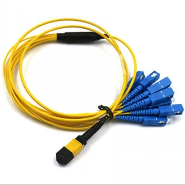 Quality 12 Core MPO Breakout Cable , MTP SC Patch Cable For FTTH FTTA for sale