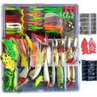 China Freshwater Fishing Lure Kit Fishing Tackle Box With Different Lures And Baits for sale