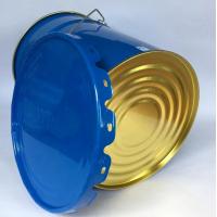 Quality 0.32-0.42mm Metal Empty 5 Gallon Paint Buckets For Railroad Spikes for sale