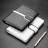 China Elegant Luxurious Leather Notebook Binder , Loose Leaf Spiral Notebook Size 175 * 250mm factory