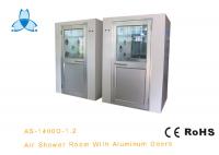 China W900MM White Air Shower Clean Room , Air Jet Shower With Electric Lock factory