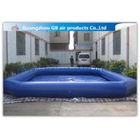 China Commercial Giant Swimming Pool Inflatables , Dark Blue Large Inflatable Pool Toys 8 * 6m factory