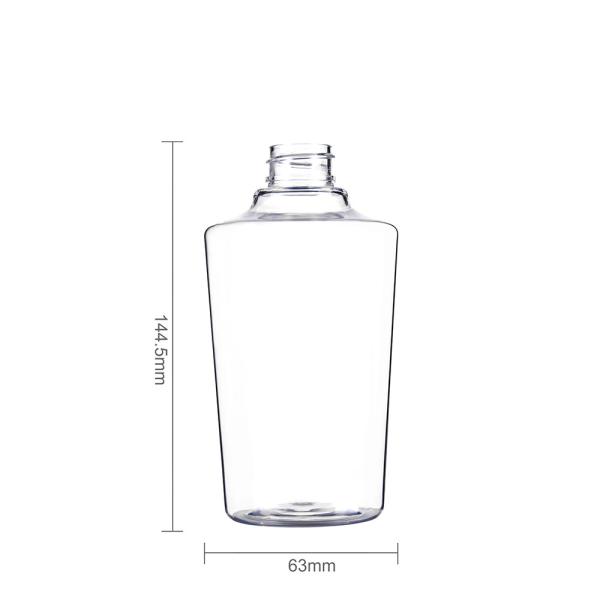 Quality Sustainable Unique Shape 400ML Shampoo Pump Dispenser Bottles for sale