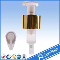 Quality plastic lotion pump soap dispenser with metal collar for sale