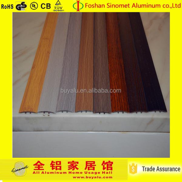 Quality Professional External Corner Tile Trim Wood Grain Aluminum Extrusion Tile Tirm for sale