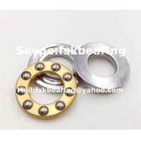 China Certificated F3-6M , F4-10 Miniature Thrust Ball Bearings Steel Cage / Brass Cage factory