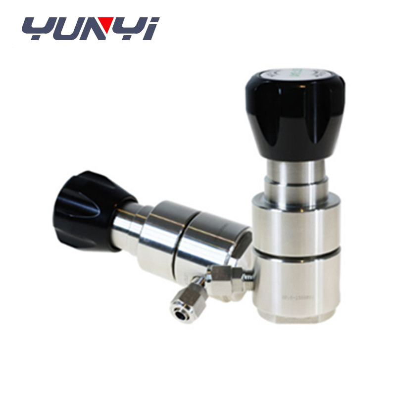 China Hot sale 316 SSStainless Steel Brass high purity bubble-tight single stage gas back pressure regulators factory