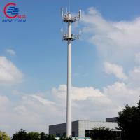 China Galvanized Monopole Telecommunications Tower Self Supporting Wireless Tubular Monopole Antenna factory
