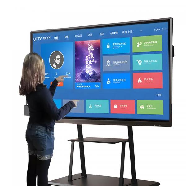Quality 110 Inch Digital Interactive Whiteboard Intelligent Panel With Electromagnetic for sale