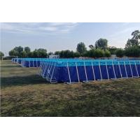 China 25Mx5M Outdoor PVC Tarpaulin Swimming Pool Metal Frame factory