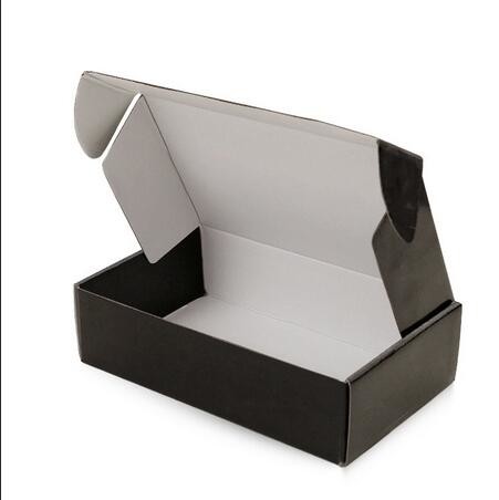 Quality Rectangle Black Cardboard Shipping Box Industrial Cardboard Boxes Multifunctional for sale