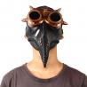 China Black Unique Horror Face Shield , Birdman Head Mask Steampunk With Goggles factory