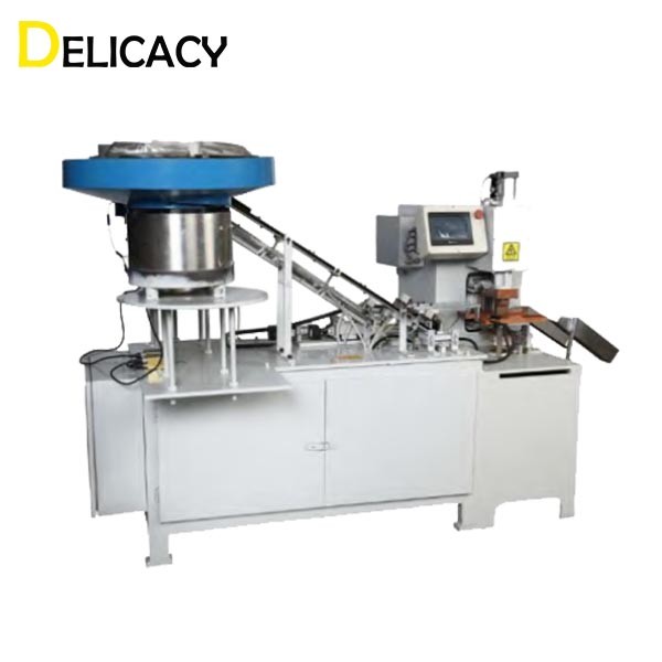 Quality 40CPM Automatic Tin Can Making Machine For 4L Ear Lug Lid Top Spot Welding for sale