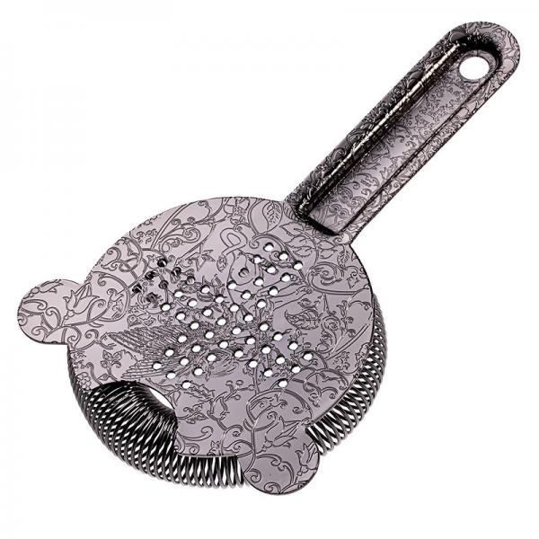 Quality Stainless Steel Bar Strainer Bar Tool Drink Strainer with 100 Wire Spring for Professional Bartenders and Mixologists for sale