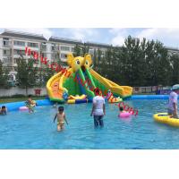 China children large inflatable water pool with slide giant inflatable pool slide for adult factory