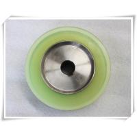 China Bisque Polyurethane Wheels Coating with Iron Core , Oil Resistant factory