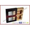 China Matt Varnish Foil Paper Cigar Gift Box With Golden / Cigar Gift Sets factory