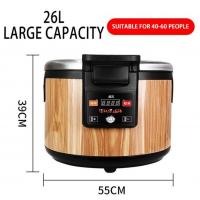 China 26 Liter 60 Cup Electric Sushi Rice Warmer For Coffee Shop factory