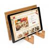 China high quality bamboo ipad holder book holder with acrylic for wholesale factory