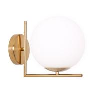 china Glass Brass Bedroom Wall Lights , IC Decorative Wall Lights For Dinning Room