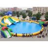 China Silk Printing PVC Inflatable Water Parks For Inground Pools Double Stitching factory