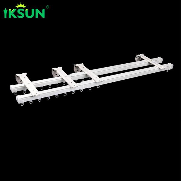 Quality Extrusion Wall Mount Telescopic Curtain Track Ripple Fold Aluminium Material for sale