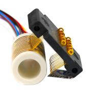 China 12 Circuits Separate Slip Ring Gold to Gold Contact 250mm Flexible Rotary Electrical Swivel Joint factory