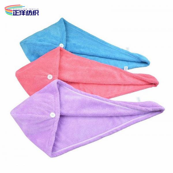 Quality 350gsm Reusable Dusting Cloths 35X65cm Multi Color Long Hair Drying Towel Hair for sale