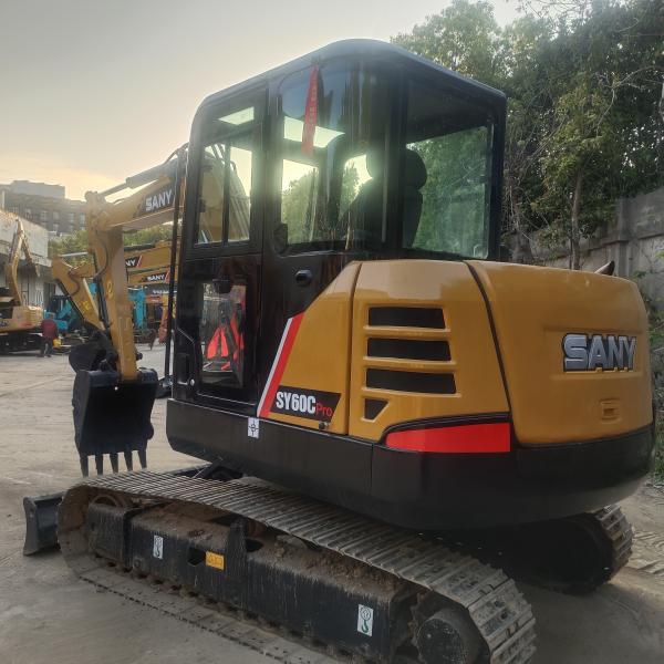 Quality 6 Ton Used Construction Machinery Sany SY60C Crawler Excavator Equipped With for sale