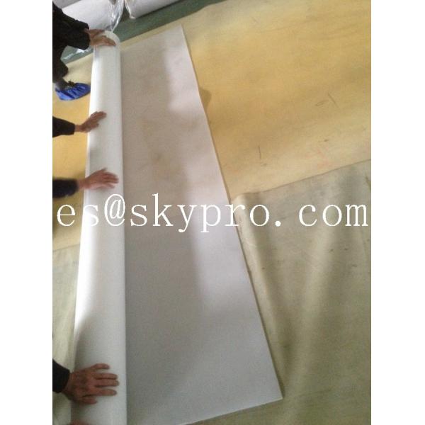 Quality FDA approved food grade rubber sheet roll support white / beige color. for sale