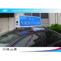 Quality RGB Video Taxi Top Led Display Advertising Light Box With 4g / Wifi Control for sale