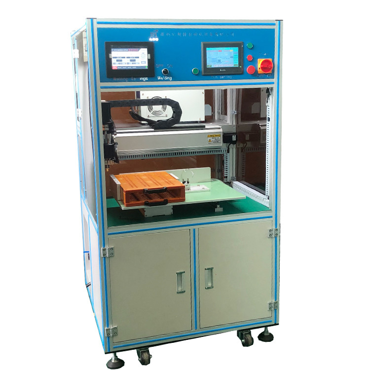 China Cylindrical Lithium Battery Making Machine Automatic Single Side Spot Welder for sale