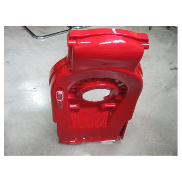 Quality Auto Parts Injection Molding Services / Gloss Finish Red ABS Automotive Injection Molding for sale