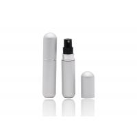 Quality Portable Shiny Silver Aluminum Refillable Perfume Spray Bottle Bottom Filled for sale