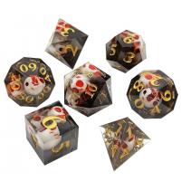 China Practical Natural Resin RPG Dice Set Wear Resistant Lightweight factory