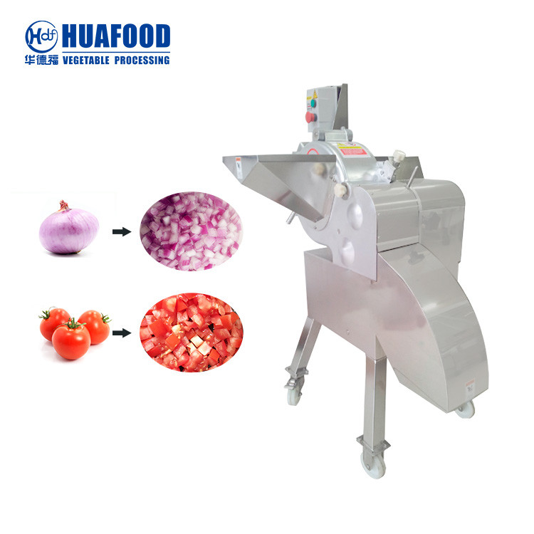 China Automatic Carrot Dicer Machine Onion Cube Cutting Machine Potato Onion Apple Pine Vegetable Cube Cutter factory