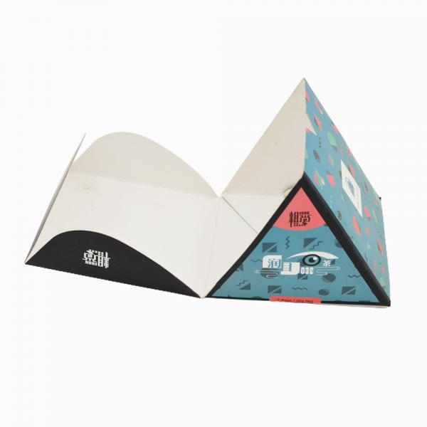 Quality Custom Printing Irregular Promotional Shopping Flat Bottom Paper Bags C1S Artpaper 350g for sale