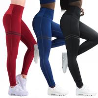 Quality Polyester Gym Yoga Pants Fitness Sport Leggings Tights Slim Running Sportswear for sale