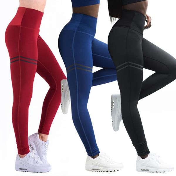 Quality Polyester Gym Yoga Pants Fitness Sport Leggings Tights Slim Running Sportswear Sports Pants for sale