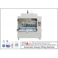 Quality Automatic Gravity Bottle Filling Machine For Toilet Cleaner / Corrosive Liquid for sale