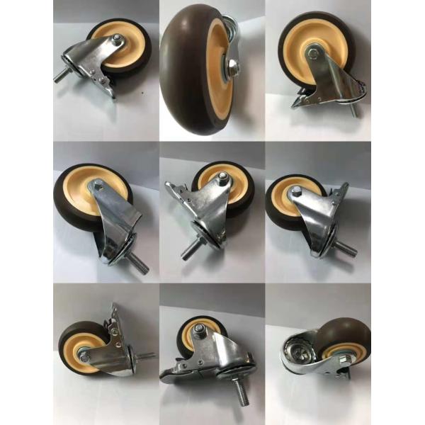 Quality ESD Conductive Metal Core Rubber Caster Wheels Size 2-6 Inch Load Bearing 100 for sale