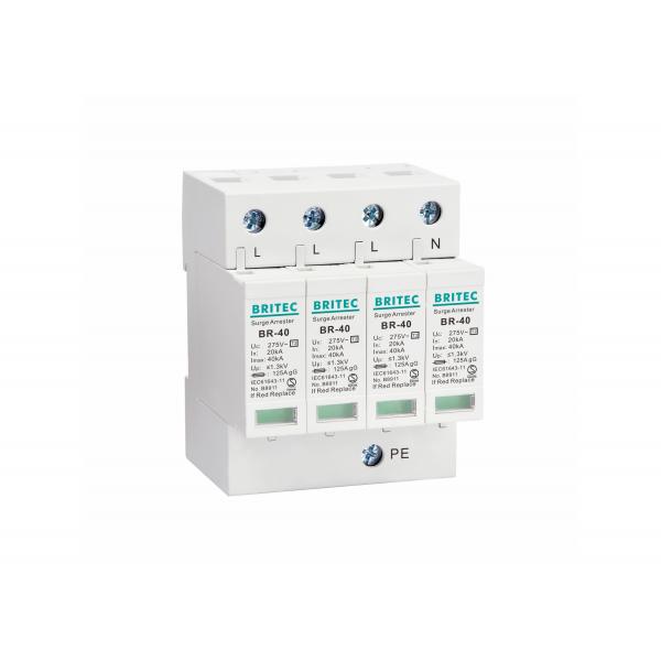 Quality 3 Phase Type 2 Surge Protection Device BR-40 4P 4 Pole Surge Protector for sale